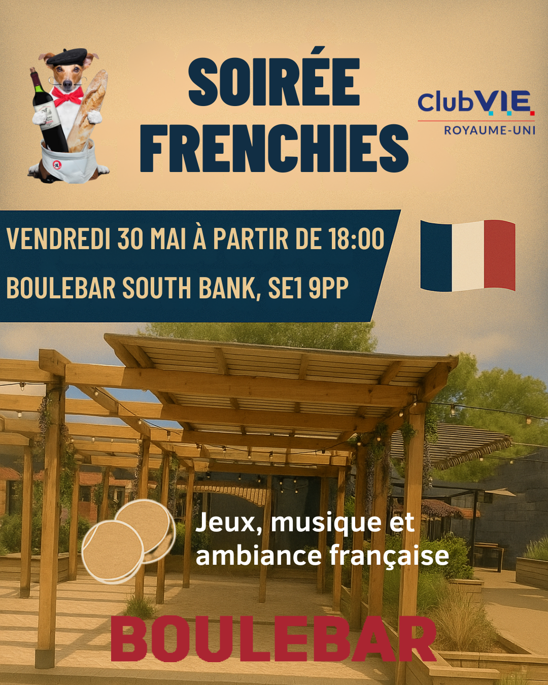 🎉 Soirée Frenchie Édition Été - vendredi 30 mai !☀️