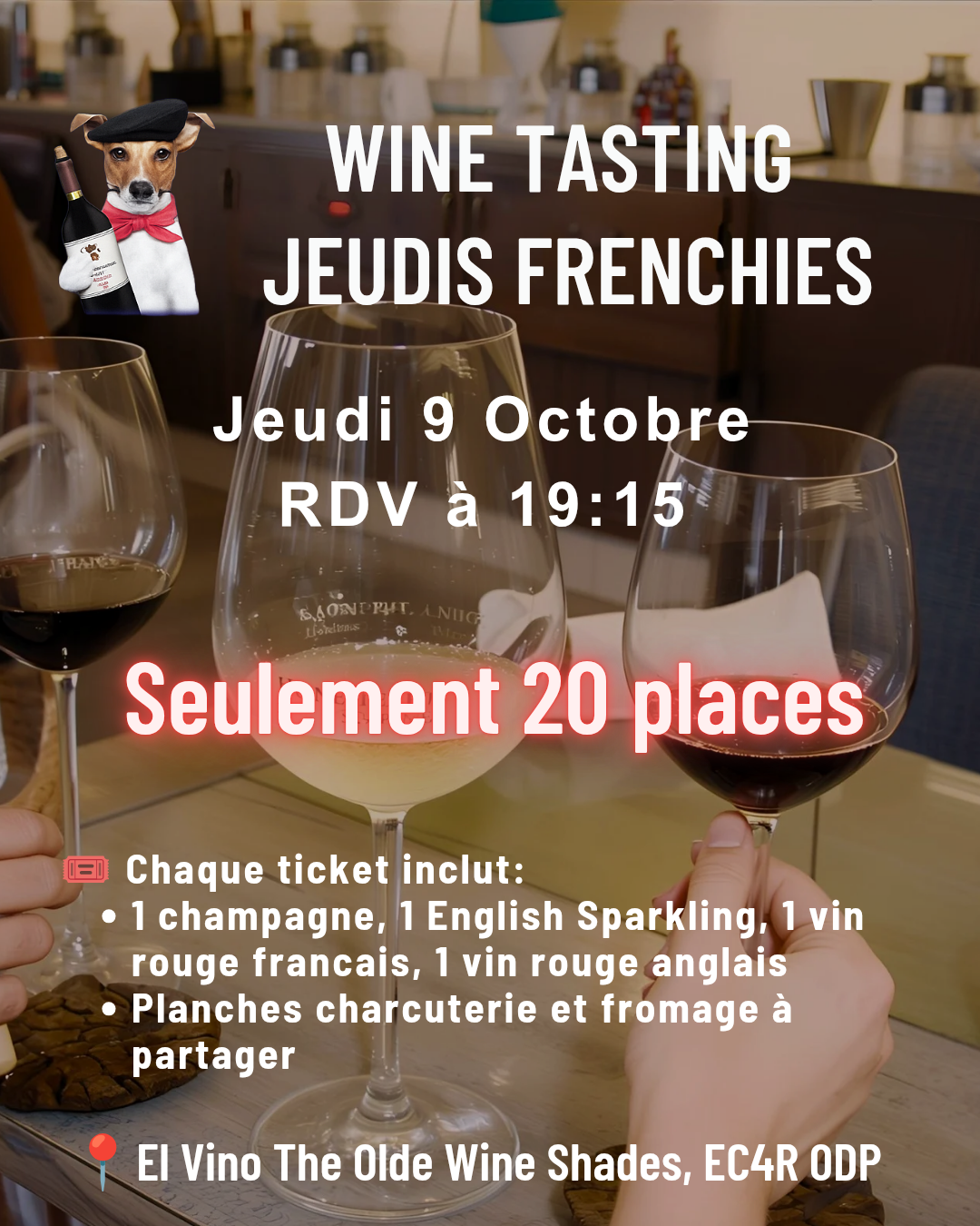 Wine Tasting au New Street Wine - 9 Octobre